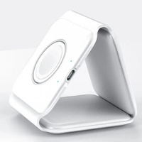 Support de Chargeur de Bureau Écologique 3-en-1 Magnétique Pliable à Charge Rapide 15W pour Station de Recharge Sans Fil – Meilleures Ventes