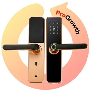 木製ドア自動生体認証指紋ロック家庭用ハードウェアコンビネーションスマートロックWifiAPPセキュリティ電子ロック