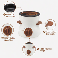 Meilleure Vente : Pot à Chocolat Électrique Antiadhésif 350ml pour Fondue DIY, Cadeau Idéal pour Fêtes et Confiseries
