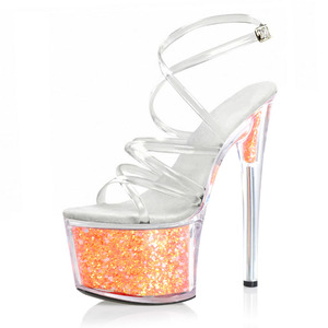 Di nuovo modo sottile <span class=keywords><strong>tacco</strong></span> 17 centimetri antiscivolo resistente all'usura pole dance tacchi alti del Club elegante Sexy Sandali Degli Alti Talloni - Product Image 4