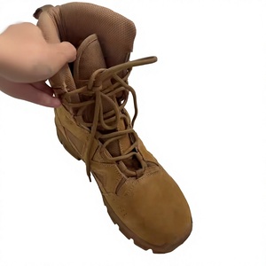 SF026 706 Men Coyote <b>Brown</b> Suede High Top Tactical <b>Boots</b> Breathable All Season Outdoor Training Wholesale Combat Shoes - Product Image 6
