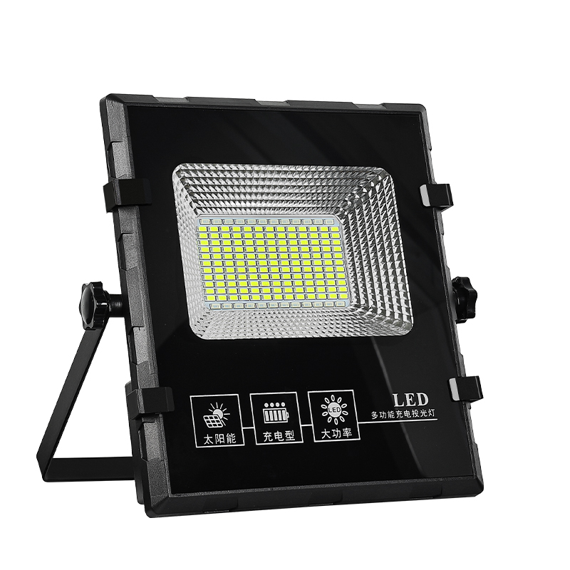 Solar Work Flood Light, Heavy-Duty & Portable High-Lumen LED for Remote Construction Sites, Camping and Power Outages