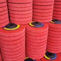 Disque abrasif non tissé en fibre de nylon à effet de polissage optimal, disque de polissage et de lustrage de 4 pouces pour l'acier inoxydable
