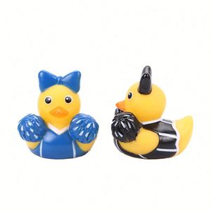 Cheerleading Duck Plastic Squeeze-sounding Pinch Call Children <b>Bathing</b> Water Play Creative Vocal Toy - Product Image 5