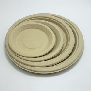 Restaurant fête mariage fibre de bambou pâte bagasse papier Assiettes biodégradables assiettes jetables assiettes jetables - Product Image 2