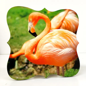 140*140*5mm cornice commemorativa regalo simpath legno marrone posteriore cornice foto sublimazione trasferimento di calore - Product Image 2