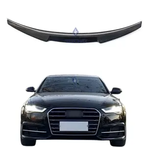 Sıcak satış M4 stil bagaj BOOT SPOILER için AUDI A6 C7 oto karbon FIBER arka SPOILER 2012-2018