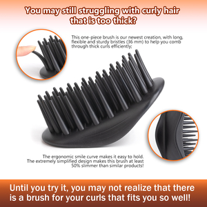 Brosse à cheveux bouclée double face de forme ovale à haute densité Vente en gros - Product Image 6