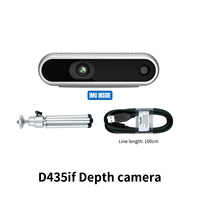 Cámara de Profundidad 3D Intel RealSense D415 D435 D435i D435f D435if D455 para Raspberry Pi Jetson RDK ROS Robot, en Oferta