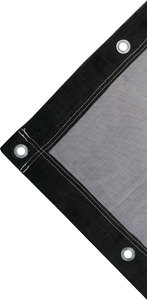 Système de couverture de camion étanche de <span class=keywords><strong>bâche</strong></span> de maille enduite de PVC noir de 10oz Teslin avec des œillets en laiton <span class=keywords><strong>pour</strong></span> camion à benne basculante ou voiture - Product Image 3