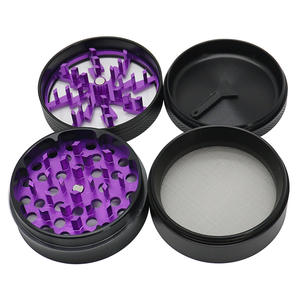 Set de Cigarrillos Transparente Lightning con Molinillo de Tabaco de Aleación de Aluminio de Cuatro Capas y 63 mm de Diámetro, China Zhejiang - Product Image 3