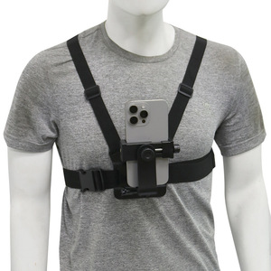 Ensemble de support de caméra d'action réglable et flexible pour harnais de poitrine, avec clip pour téléphone, <span class=keywords><strong>kit</strong></span> d'accessoires pour caméra sportive - Product Image 5
