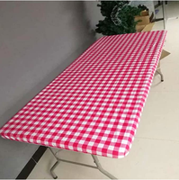 HuiHe Couverture de nappe ajustée en vinyle pour table de pique-nique et banc, motif à carreaux, doublure à dos en flanelle, 28x72 pouces, ensemble de 3 pièces