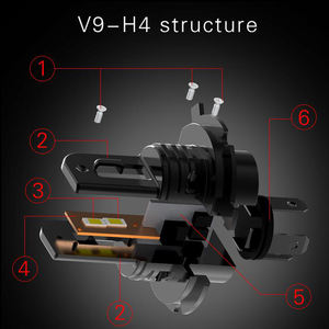 H1 H3 LED antibrouillard 80W Canbus 5000LM sans ventilateur 12V H4 H7 H8 H11 Lampade Led 9005 9006 LED conduite lumière pour Toyota Kia Fiat Honda - Product Image 4