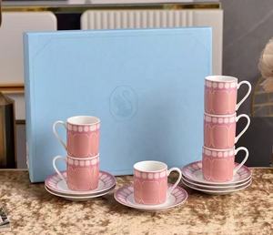 ชุดแก้วกาแฟเอสเพรสโซ่สไตล์อิตาเลียนเรียบหรู ทำจากโบนไชน่า 6 ชิ้น เป็นมิตรกับสิ่งแวดล้อม เหมาะสำหรับเป็นของขวัญสำหรับจิบน้ำชายามบ่าย - Product Image 6