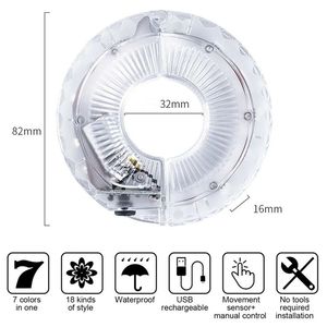 Cảm Biến Thông Minh Cân Bằng Của Trẻ Em Xe Đạp Bánh Xe Đèn USB Sạc Đêm Cưỡi Cảnh Báo LED Xe Đạp Bánh Xe <span class=keywords><strong>Hub</strong></span> Ánh Sáng - Product Image 6