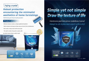 QYM Elegant <b>Crystal</b> Stone Art Paint, high hardness, anti-mold, stain resistant, durable for interior wall decorationCustom Color - Product Image 5