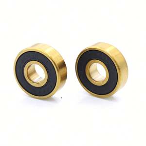 Rodamientos de Skateboard con Logotipo Personalizado, ABEC 11 de Alta Velocidad, 608, Rodamientos de Bolas de Cerámica Híbrida de Titanio Dorado, Rodamientos de Bolas de Ranura Profunda - Product Image 5