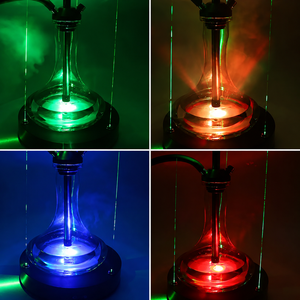 Base de Luz LED RGB de 10 Pulgadas para Hookah, Lámpara de Atmósfera Redonda para Shisha, Bandeja Decorativa Recargable para Bar, KTV, Salón, OEM - Product Image 2