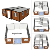 Maison préfabriquée mobile extensible de qualité supérieure, 20 pieds, 40 pieds, maison modulaire portable, structure en acier, maison conteneur pour les vacances