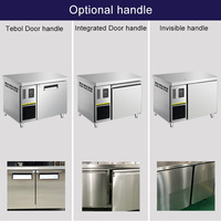 Refrigerador Comercial de Una Puerta, Congelador Bajo Mostrador, Congelador de Acero Inoxidable con Banco de Trabajo, Enfriador Comercial Bajo Mostrador