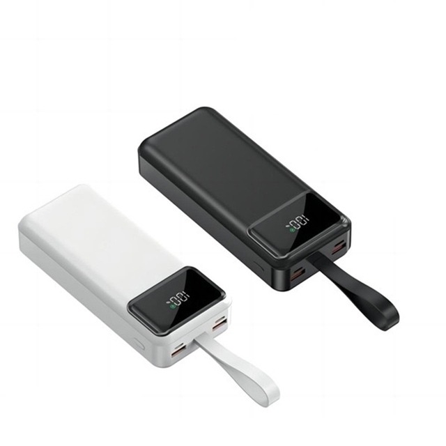 2026 New PD 22.5W Power Bank 30000mah With Led Light Fast Charging Power Banks LED Display USB C Output for iPhone Android Phone