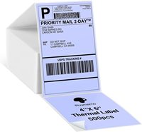 Imprimante d'étiquettes d'expédition de bureau portable, utilise des étiquettes 4x6, pliage en éventail, autocollants thermiques directs pour étiquettes d'expédition/petites entreprises/logos