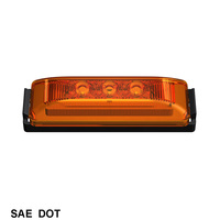 Feux de gabarit et de dégagement LED 4 po x 1 po, feux de dégagement pour remorque, feux de gabarit latéraux LED pour camion remorque, conformes aux normes SAE/DOT/FMVSS108