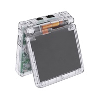 Kit de boîtier complet transparent pour Game Boy Advance SP – Coque de remplacement et ensemble de boutons pour réparation DIY GBA SP