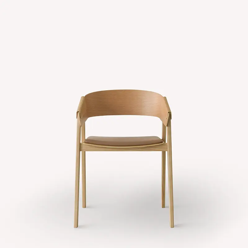 Sedia di copertura sedia da bar di design danese sedia da bar in legno massello nordico sedia da pranzo semplice da caffè