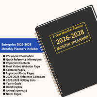Agenda y Cuaderno Personalizados con Logotipo Estampado en Caliente, Venta Directa de Fábrica, Planificador Mensual A4 A5, Hojas Sueltas, Calendario Internacional