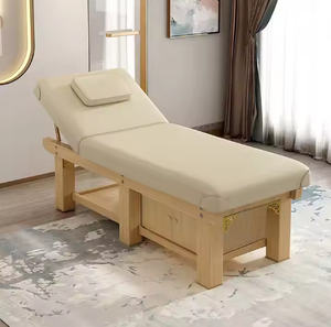 Mesa de Belleza Moderna al por Mayor, Muebles de Salón de Lujo, Cama de Masaje de Madera para Cuidado Corporal, Facial, de Pestañas y Spa - Product Image 1