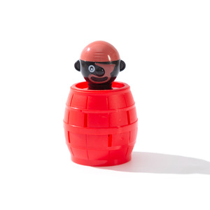 Juguete de broma de barril pirata, juego de escritorio interactivo de plástico de 9,5 cm para niños de 4 a 6 años, juguete educativo unisex - Product Image 4