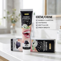 Pasta de Dientes de Carbón de Bambú Natural de Alta Calidad al por Mayor |   Pasta Dental Blanqueadora Sin Flúor para Refrescar el Aliento