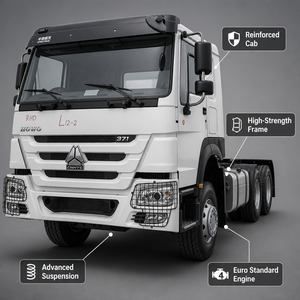 Nuevo Camión Volquete Industrial de Alta Resistencia HOWO 371 6x4 Euro 3 371HP <span class=keywords><strong>con</strong></span> Dirección Izquierda y Caja de Cambios FAST - Product Image 2