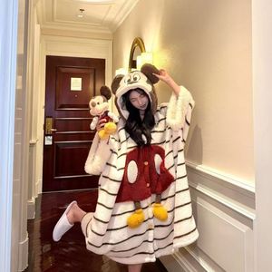 Nuovo Arrivo 2026: Pigiama Invernale Termico da Donna con Cappuccio, Motivo Cartoon Carino Melody, Felpato, Abbigliamento da Notte all'Ingrosso IM149-W - Product Image 4