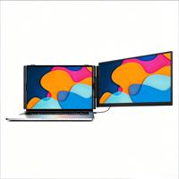 Moniteur portable B2B 14 pouces, extension d'écran pour ordinateur portable, ultra-fin, FHD 1080P, double affichage, plug and play pour ordinateurs portables