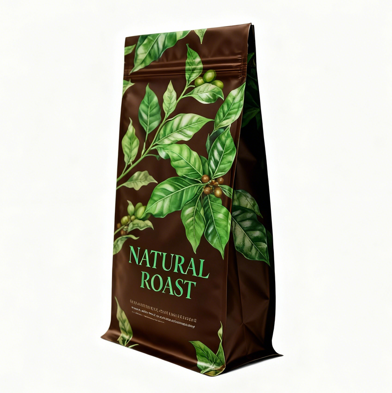 Eco Friendly Custom Design Resealable Flat