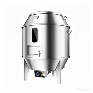 Four à rôtir commercial multifuel (gaz, électrique, charbon de bois) pour canard à la peking, à rotation automatique, en acier inoxydable, pour la restauration et la vente en gros - Product Image 1