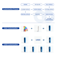 Capsules végétales HPMC vides Wecaps, tailles 00, 0, 1, 2, 3, couleur personnalisée, qualité pharmaceutique et taux de remplissage élevé