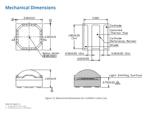 Lumiledss L1c1-PCA1000000000 Luxeon C สายสี PC 80-110lm สีเหลืองอำพันนำชิป - Product Image 6