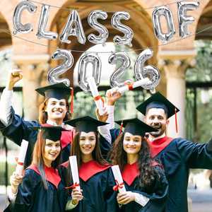 Graduation Party Grad Decorations 16 Inch Class of 2026 <b>Balloons</b> - Product Image 3