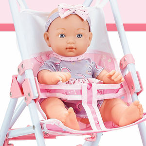 2025 filles Offre Spéciale jouer <span class=keywords><strong>maison</strong></span> 12 pouces poupée poussette jouet semblant jouer eau potable poupée <span class=keywords><strong>pliable</strong></span> chariot jouet - Product Image 4