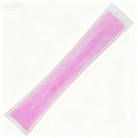 Sacs à glaces transparents de qualité alimentaire avec fermeture éclair, pochettes à glaces liquides congelables étanches, sacs d'emballage personnalisés imprimés