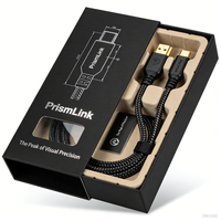 Boîte d'emballage personnalisée rigide pour produits électroniques grand public, boîte d'emballage pour câble de données USB