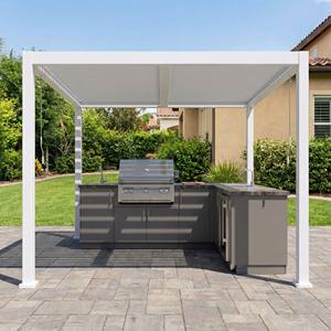 Cocina Exterior Modular OEM de Acero Inoxidable 304 con Gazebo de Aluminio, Resistente al Moho, Bajo Mantenimiento, para Jardín, con Mini Refrigerador de Vidrio - Product Image 2