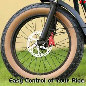 DYISLAND-Bicicleta eléctrica de alta calidad, kit de freno de apagado de bicicleta eléctrica hidráulica de doble pistón, color rojo, alta calidad, 2017
