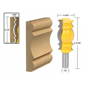 1 шт. 1/2 "хвостовик короны литья-Большой 2-1/4" фреза линия нож деревообрабатывающий режущий шип резак для деревообработки