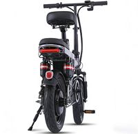Vélo électrique pliable haut de gamme 400W 48V, E-bike à double suspension avec double siège, norme européenne pour les trajets quotidiens et la livraison