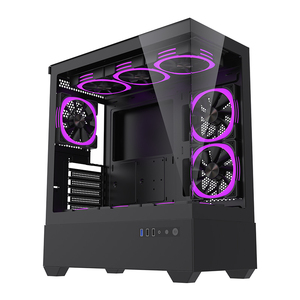 Lovingcool Factory Wholesale <span class=keywords><strong>PC</strong></span> <span class=keywords><strong>Gaming</strong></span> ATX <span class=keywords><strong>Computer</strong></span> Case RGB CPU Housing Black <span class=keywords><strong>Pc</strong></span> Case <span class=keywords><strong>Gaming</strong></span> <span class=keywords><strong>Pc</strong></span> <span class=keywords><strong>Computer</strong></span> Case Torres Gabinete - Product Image 3